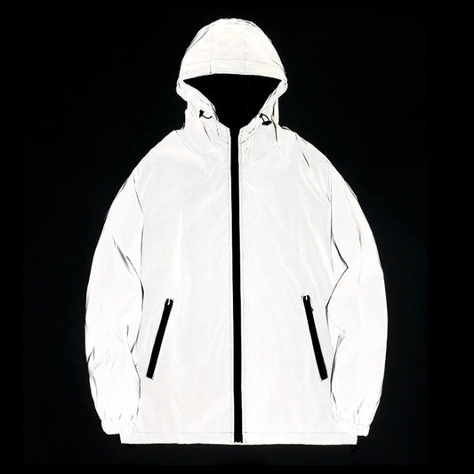 Night Reflective Jackets Double Fabric Windbreaker, Waterproof